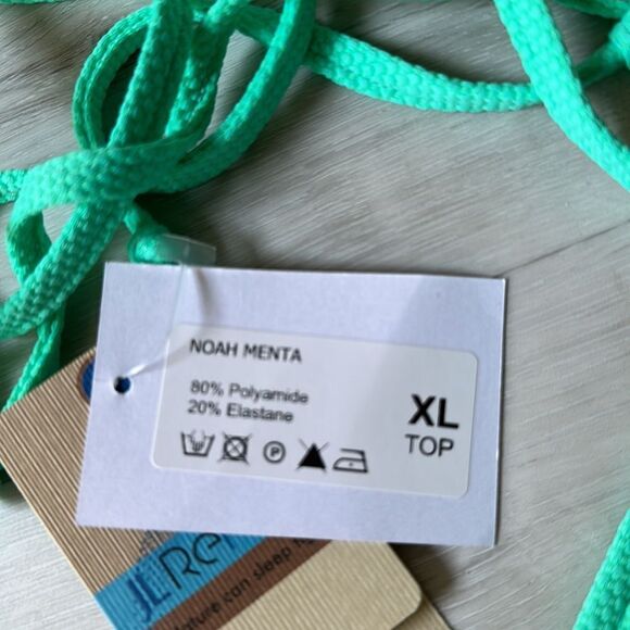 MirtyllaNoah Menta‎ Mint Green M Bikini Top NWT IN PACKAGING Made in Italy - Picture 6 of 7